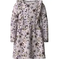 Name It Mini Jurk grijs / sering / rosa