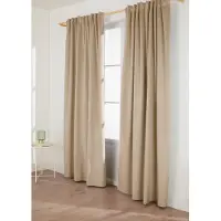 Bonprix Isolerend verduisterend thermogordijn met fluweelachtig oppervlak (1 stuk) maat H/B: 245/135 cm