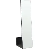 En.casa Garderobespiegel Saden met kledingrek 165x40x51 cm zwart []