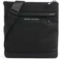 Armani Exchange Schoudertas 'SINGAPORE' zwart