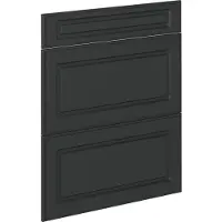 Vicco R-Line Keukenfront – 59.6 x 70.4 cm meubelfront voor de onderkast met lades Antraciet landhuis