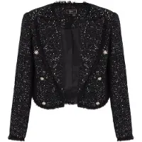 Faina Blazers zwart gemêleerd