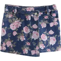 Next Rok blauw denim / jade groen / rosa / pastelroze