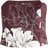 Next Top bordeaux / wit