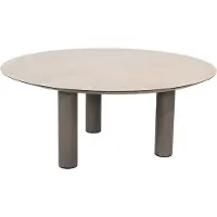 4SO Donato low dining tuintafel met 3 poten 160xH69 cm printed ceramic terre