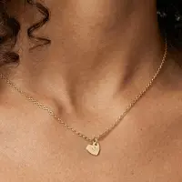 Yoursurprise Initialen ketting - Hart - Goud - 1 st