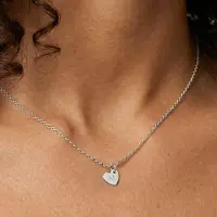 Yoursurprise Initialen ketting - Hart - Zilver - 1 st