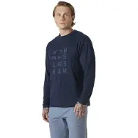 Helly Hansen Skog Graphic Tee T-shirt Met Lange Mouwen Blauw S Man