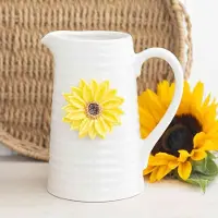Something Different - Hello Sunshine Ceramic with 3D Sunflower Bloemenkan - Multicolours