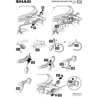 Shad Support de valise latérale pour Moto Kawasaki 650 Ninja Neuf