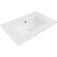 Mexen Atena ingebouwde wastafel 71 x 46 cm, wit - 25017000