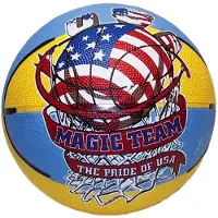 Hotsports Hot sports Basketbal mini magic team maat 3 geel blauw