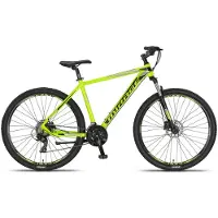Umit Mirage - Hardtail Mountainbike 29 Inch - 50 cm - Unisex - 21V - Hydraulische schijfrem - Lime/Zwart