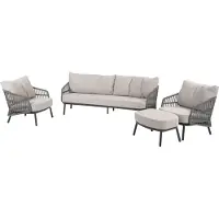 4 Seasons Outdoor Alicante stoel bank loungeset delig antraciet Taste 4SO