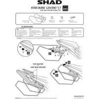 Shad Zijkofferdrager voor Motor KTM 200 Duke 2017 tot 2018 K0DK17SE Nieuw