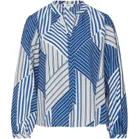 s.Oliver Blouse kobaltblauw / zwart / wit
