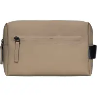 Rains Toilettas Unisex Wash Bag Zip W3 Beige