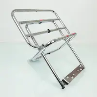 Faco Bagagedrager voor scooter Piaggio 150 Vespa Pxe 1981 tot 2005 verchroomd Nieuw
