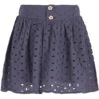 Like Flo Meisjes Rokken Silvanna Broderie Skirt - Zwart - Maat 122/128