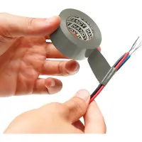 Handy 10× Isolatietape Zilver 20 m × 19 mm – Set Van 10 Rollen – PVC Elektrische Tape Voor Kabelisolatie En Bescherming – Tot >600 V – Voor Installatie, Onderhoud En Reparatie [11097SI]
