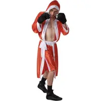 TecTake Boxerpak Heren Maat L – Compleet Bokserskostuum Rood/Wit – Set met Bokshandschoenen
