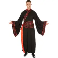 TecTake Asiatisk inspireret kostuum - Maat M - Zwart/Rood