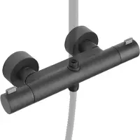 Ben Lavion Reno douche thermostaatkraan t.b.v. Lavion regendoucheset gestructureerd zwart
