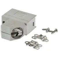 Harting D-SUB behuizing, aantal polen: 9, kunststof, 45°, grijs, artikelnummer: 09 67 009 0573, 1 stuk