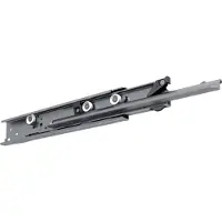 Fulterer RVS ladegeleider 8211 - 600 mm | draagkracht tot 120 kg | volledig uittrekbaar |bodemmontage met hoeklijn | set van 2 |
