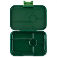 Yumbox Tapas XL - lekvrije Bento box lunchbox - 5 vakken - Greenwich Green / Green Clear tray