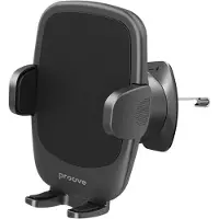 Proove Soft Lock Universele Verstelbare Autohouder voor Smartphone (4.7-6.9 inch) - Ventilatierooster Bevestiging - Stijlvol Zwart Design voor Veiligheid en Gebruiksgemak