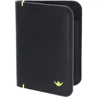 Golden Head Leren kaarthoes Neon RFID Protect Kartenetui 4456 Schwarz zwart