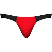 Male Power Bong Thong - L/XL - Red/Black