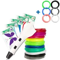 3D&Print 3D-Pen Starterspakket - Wit - Combideal met Filament Pakket - 6 Kleuren