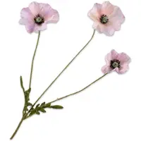 Silk-ka Kunstbloem Klaproos Roze H 81 Cm