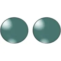 Charme Bijoux Clip oorbellen -turquoise groen- 2.5 cm- geen gaatje-