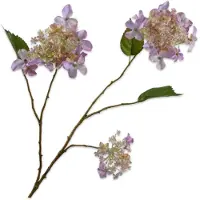 Silk-ka Kunstbloem-Zijden Bloem Hortensia Tak Wit-Lila 99 cm