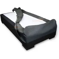 Slaaploods.nl Boxspring Hoes - 90 x 210 cm - Hoogte 20 cm - Zwart I100