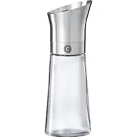 CrushGrind Kala Big, peper- en zoutmolen, zilverkleurig, transparant, glas, keramisch, 126 mm