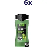 Axe Réveil Detox 5-en-1 Douchegel – 6 × 250 ml