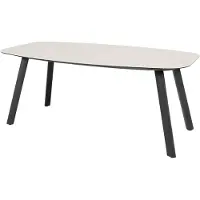 4SO Manolo dining tuintafel printed ceramic 180x95xH75 cm antraciet