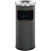 Durable Combi-asbak | d.250xH630mm antraciet | staalplaat | 1 stuk - 333258 333258