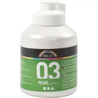 A-Color acrylverf, wit, 03 - metallic, 500 ml