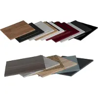 Vicco R-Line Keukenfront – 29.6 x 196 cm meubelfront voor de hoge apothekerskast Antraciet landhuis