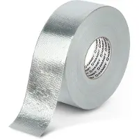 Handy Aluminium Plaktape Met Glasvezelversterking 50 m × 50 mm – Vlamvertragende HVAC Tape Met Acryl Lijm – Hitte- En Vochtbestendig – Voor Binnen- En Buitengebruik [11066]