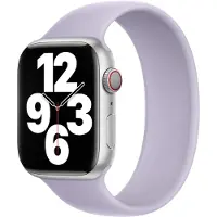 Apple Siliconen solobandje voor de Watch | 38/40/41/42 mm - Maat 6 - Purple Fog