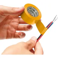 Handy 10× Isolatietape Geel 10 m × 19 mm – Set Van 10 Rollen – PVC Elektrische Tape Voor Kabelisolatie En Bescherming – Tot >600 V – Voor Installatie En Reparatie [11096YE]