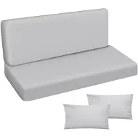 Ferocity - Tuinschommelkussen - Waterafstotend - Zitcomfort - Onderhoudsvriendelijk - Duurzaam - 100 x 50 x 50 x 10 cm - Polyester - Grijs GLATT