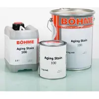 Böhme AgingStain Verpakking: 2,5 kg., Standaardkleuren: 5454 Zwart (Black) | Merk | Waterbasis, Biobased | Beits, Voorvergrijzing voor Buiten | Mat |