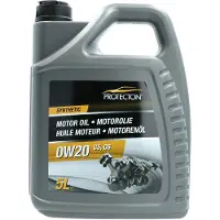 Protecton Motorolie Synthetisch - Mid-SAPS - Brandstof besparend - 0W-20 C5 - Anti-slijtage- en anticorrosie-eigenschappen - 5 Liter